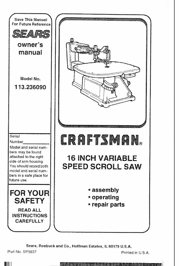 How To Change The Blade On A Craftsman Scroll Saw